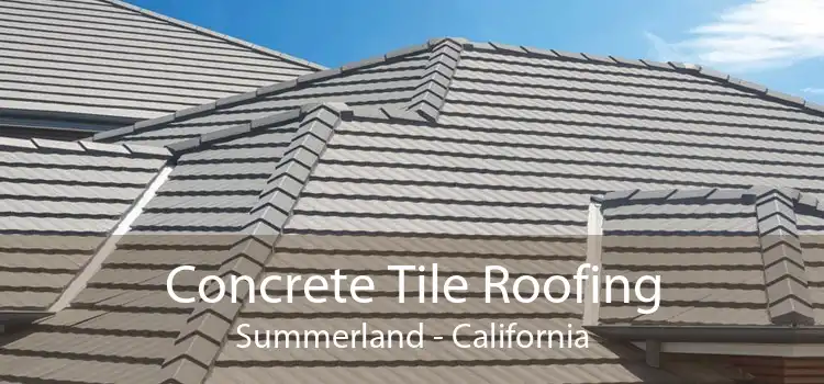 Concrete Tile Roofing Summerland - California