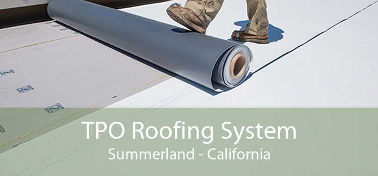 TPO Roofing System Summerland - California